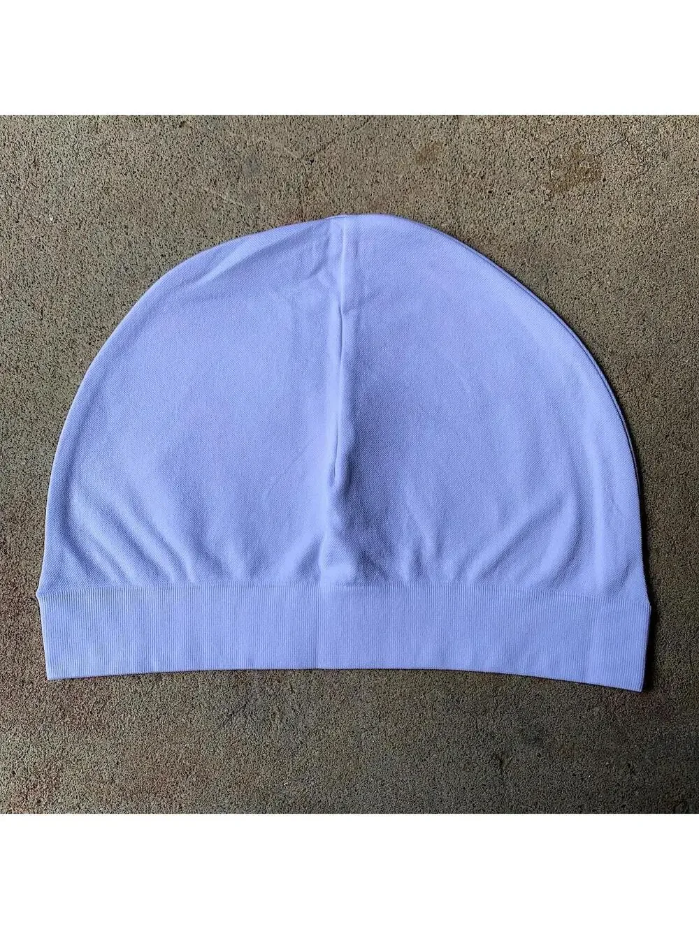 Y2k 2000s style white skull cap beanie hat. Unisex. Nice fit